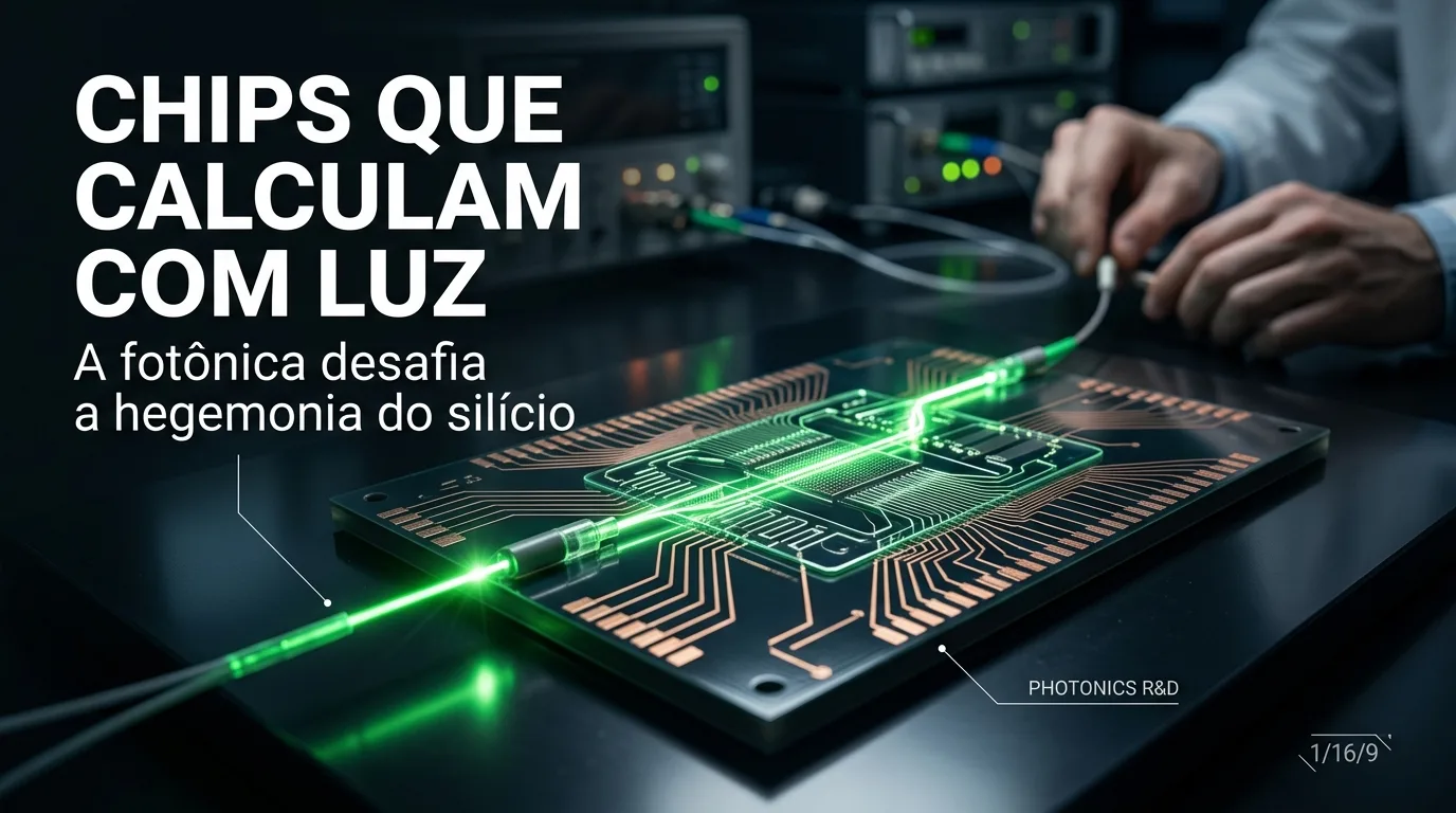 Chips que calculam com luz: a fotônica desafia o silício